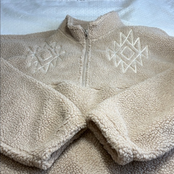 Urban Outfitters BDG Scotty Chainstitch Fleece Half-Zip Mock Neck Size L NWT - Picture 10 of 10
